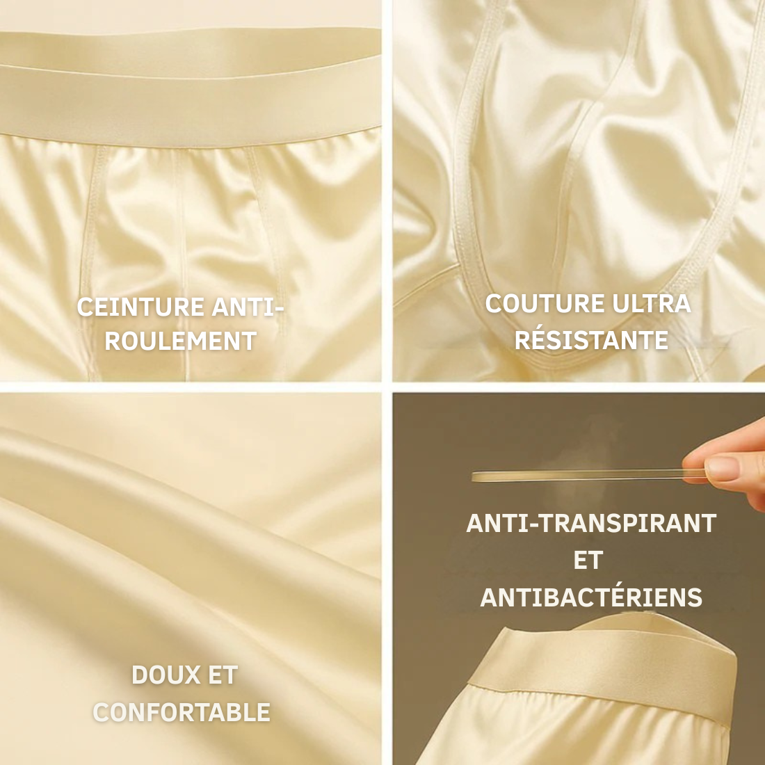 Boxers en Soie | Confort Premium, Fabriqué de manière durable