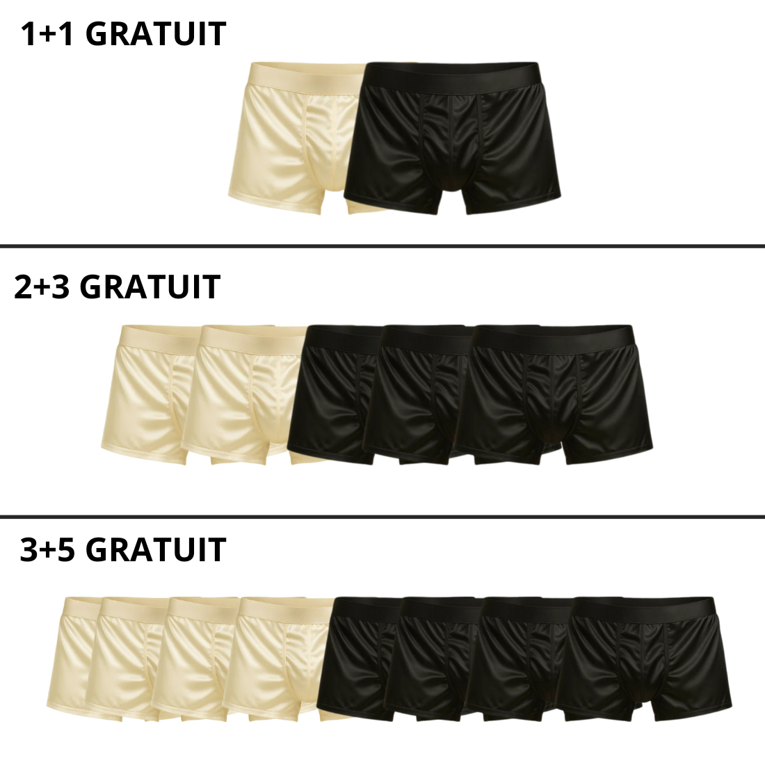 Boxers en Soie | Confort Premium, Fabriqué de manière durable